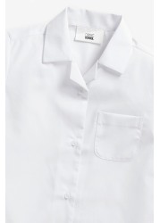 2 Pack Short Sleeve Revere Collar School Shirts (3-17yrs)