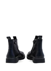 Start-Rite Revolution Black Leather Zip-Up Boots