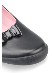 Start-Rite Giggle Black Patent Leather School Shoes Wide Fit