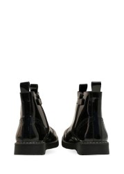 Start-Rite Revolution Black Patent Leather Zip-Up Boots