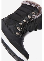 Waterproof Warm Faux Fur Lined Snow Boots