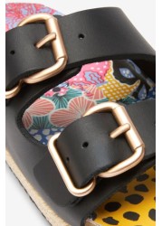 Double Buckle Corkbed Sandals