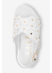 Baker by Ted Baker White Flower Sandals