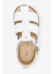 Mint Velvet Cage Leather Sandals