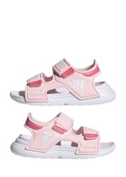 adidas Girls Pink Adilette Infant Sandals