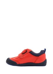 حذاء رياضي Start-Rite جلدي دغدغة أحمر للناشئين