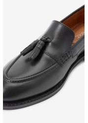 School Leather Tassel Loafers