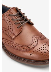 Leather Brogues Wide Fit (G)