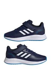 adidas Navy Blue RunFalcon Youth & Junior Strap Trainers