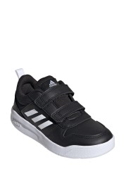 حذاء رياضي أسود / أبيض Tensaur Youth & Junior فيلكرو من adidas