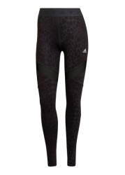 adidas Train All Over Black Leopard Print Leggings