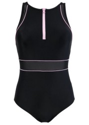 Pour Moi Energy Chlorine Resistant High Neck Zip Front Swimsuit