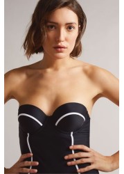 Ted Baker Tani Black Panel Swimsuit