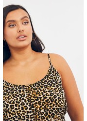 Simply Be Black/Leopard Mix And Match Beach Dress