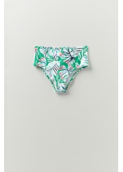 Crew Clothing Company Green Palm High Waisted Briefs