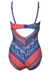 Pour Moi Soleil Twist Front Lightly Padded Non Wired Control Swimsuit