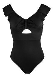 Pour Moi Space Frill Non Wired Swimsuit