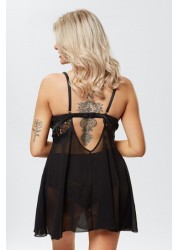 Ann Summers Black Fiercely Sexy Babydoll Dress