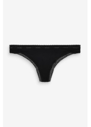 Calvin Klein Black Bottoms Up Refresh Thongs 3 Pack