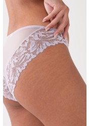 Comfort Lace Knickers High Leg