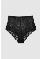 Lace Knickers 2 Pack High Rise