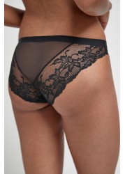 Lace Knickers 2 Pack High Leg