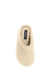 Jones Bootmaker Nude Faux-Fur Slip-On Slippers