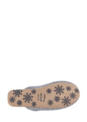 Totes Ladies Cashmere Blend Mule Slippers with Soft Sole