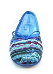 Lunar Blue Ballerina Slippers