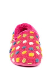 Lunar Pink Helix with Multi Spots Slippers