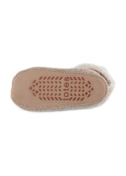 Totes Ladies Knitted Textured Bootie Slippers