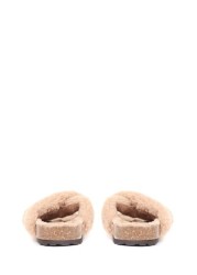 Jones Bootmaker Brown Totto Faux-Fur Slider Slippers