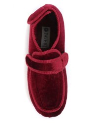 Pavers Red Ladies Touch Fastening Full Slippers