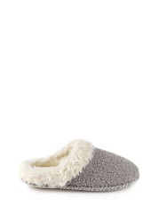 Totes Isotoner Ladies Swept Back Bobble Mule Slippers