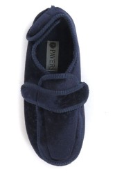 Pavers Blue Ladies Touch Fastening Full Slippers