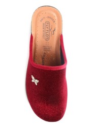 Fly Flot Ladies Wide Fit Mule Slippers