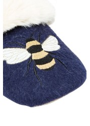 Joules Navy Slip On Bee Slippers