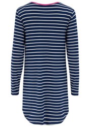 Pour Moi Stripe Jersey Long Sleeve Secret Support Nightdress