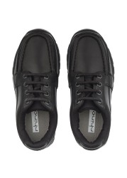 Start-Rite Dylan Black Leather Lace Up School Shoes F Fit