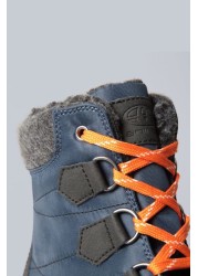 Animal Grey Kids Winter Lined Boots