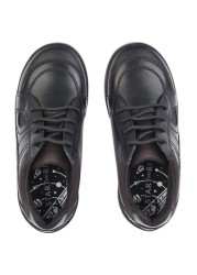 Start-Rite Yo Yo Black Leather School Shoes Wide Fit