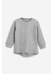 3 Pack Long Sleeve Textured T-Shirts (3mths-7yrs)