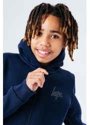 Hype. Unisex Blue Kids Script Zip Tracksuit