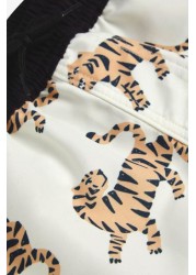 Myleene Klass Kids White Tiger Swim Shorts