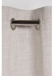 Fine Bouclé Eyelet Lined Curtains