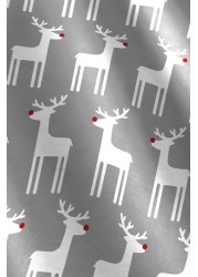 Fusion Christmas Reindeer Brushed Cotton Duvet Cover and Pillowcase Set