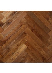 GoodHome Skanor Narrow Matt Oak Solid Wood Flooring Pack (578 x 82 x 15 mm)