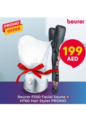 Beurer FS50 Facial Sauna + حزمة ترويجية Beurer HT60 StylePro Hair Styler