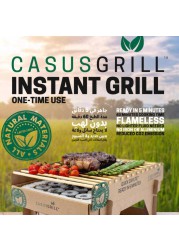 CasusGrill Instant Eco BBQ Grill (32 x 24 x 5.5 cm)