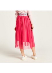 Sanrio Hello Kitty Pleated Midi Skirt with Elasticised Waistband